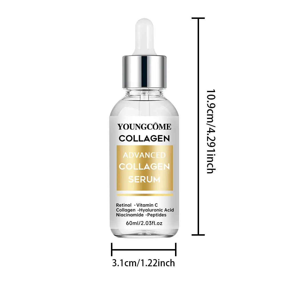 Anti-Aging Facial Hydrolyzed Silk Protein Collagen Thread Ball Serum Moisturiz Hydration Lifting Firm Fine Lines Essence