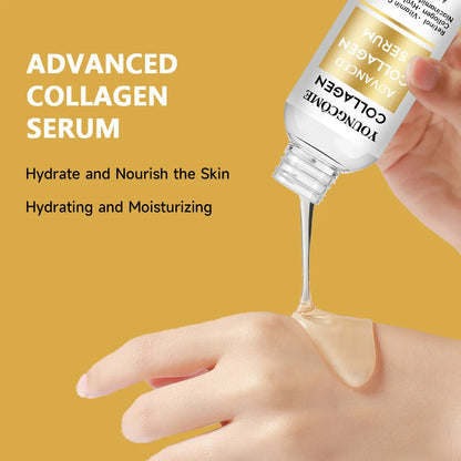 Anti-Aging Facial Hydrolyzed Silk Protein Collagen Thread Ball Serum Moisturiz Hydration Lifting Firm Fine Lines Essence