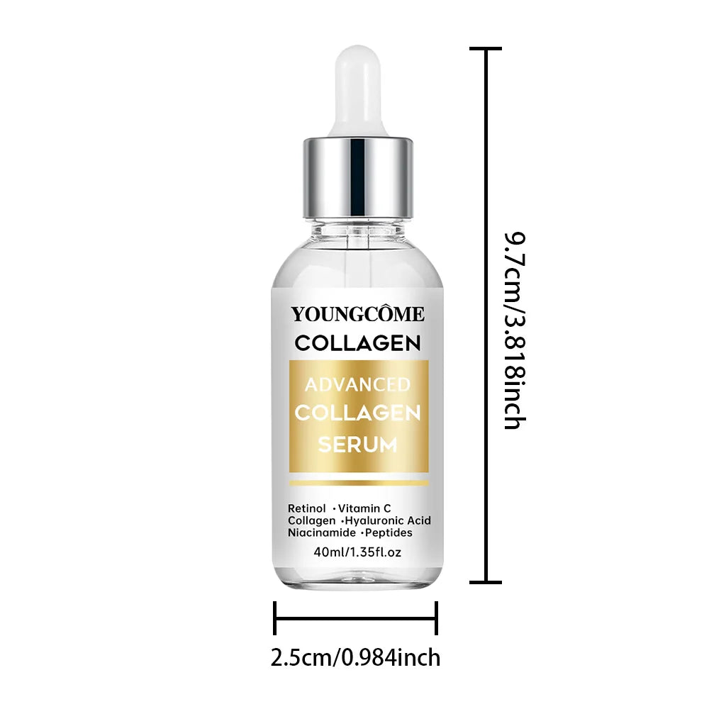 Anti-Aging Facial Hydrolyzed Silk Protein Collagen Thread Ball Serum Moisturiz Hydration Lifting Firm Fine Lines Essence